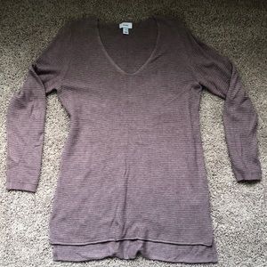 Lilac Knit Tunic Sweater